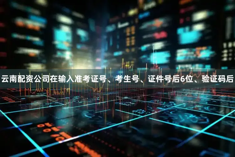 云南配资公司在输入准考证号、考生号、证件号后6位、验证码后